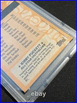 1990 Topps #391 KIRBY PUCKETT On Card Signed Autograph PSA/DNA Authentic Auto