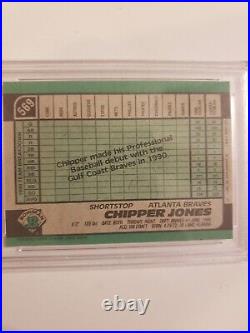 1991 Bowman Chipper Jones RC AUTO PSA/DNA Authentic Autograph 569 ATL Braves HOF