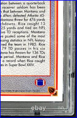 1991 UD Upper Deck #35 Joe Montana & Jerry Rice Autograph Auto HOF PSA / DNA