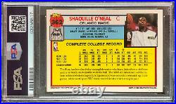 1992 Topps #362 Shaquille O'Neal HOF Rookie Card RC Auto PSA 9 DNA 9 Mint