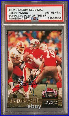 1992 Topps Stadium Club Members Only Steve Young Auto /1000 PSA/DNA Autograph