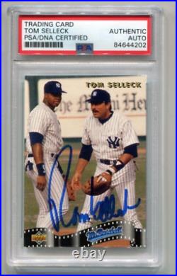 1992 Upper Deck TOM SELLECK Autograph Card #SP4 Mr. Baseball PSA/DNA