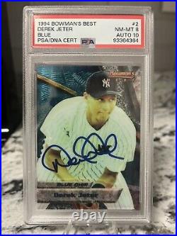 1994 Bowman's Best- Derek Jeter autograph-PSA/DNA Certified Auto 10- pop 1 rare