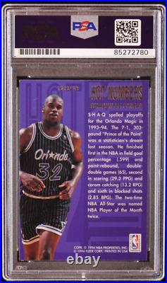 1994 Flair #12 Shaquille Shaq O'Neal Signed Hot Numbers Autographed PSA DNA Auto