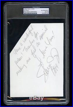 1994 Selena Quintanilla Signed Autographed Greeting Card PSA/DNA Certified