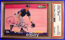 1995 UD Collector's Choice #15 DEREK JETER PSA/DNA Authentic Auto RC Signed