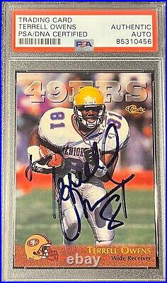 1996 Classics Terrell Owens Psa/dna Authentic Autograph 49ers