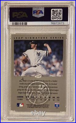 1996 Leaf Signature ANDY PETTITTE Rookie Autograph Signed Baseball Card PSA/DNA