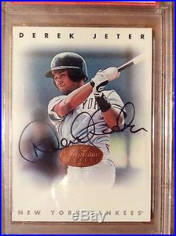 1996 Leaf Signature Derek Jeter Psa/dna Certified Gem Mint Psa10 Bronze