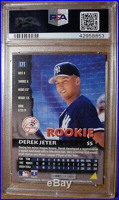 1996 Pinnacle #171 DEREK JETER PSA/DNA Authentic Auto RC Signed Yankees
