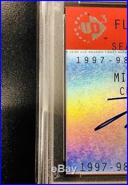 1997 UD3 Season Ticket Autograph Michael Jordan #MJ PSA/DNA 10 9 Mint Pop 1 Auto