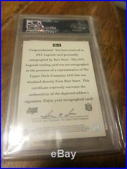 1997 upper deck legends BART STARR autograph PSA /DNA CERTIFIED AUTHENTIC