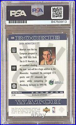 1998 98/99 Upper Deck Dirk Nowitzki Rookie RC Signed PSA DNA AUTOGRAPH HOF