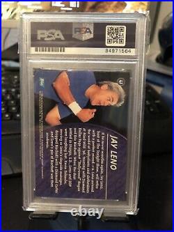 1998 Topps WCW WWF Jay Leno Signed Rookie Card Autograph PSA DNA Tonight Show