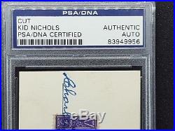 1/1 Charles Kid Nichols Signed 1939 Baseball Stamp PSA/DNA AUTH Autograph HOF