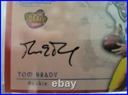 2000 Fleer Tom Brady Autographics Rookie RC PSA 8 Authentic Auto