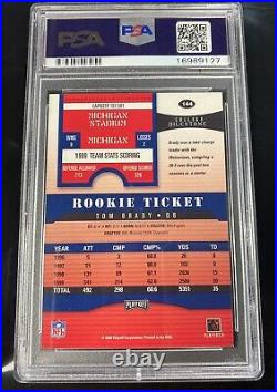 2000 Playoff Contenders Rookie Ticket #144 Tom Brady RC AUTO PSA 9 MINT PSA/DNA