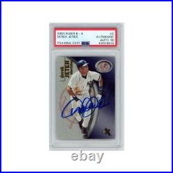 2001 Fleer E-X Derek Jeter Autograph PSA/DNA 10