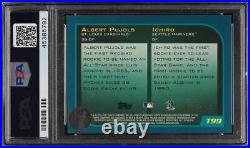2001 Topps Traded Gold Ichiro Albert Pujols ROOKIE PSA/DNA 10 AUTO /2001 PSA 8