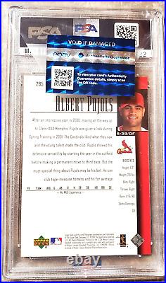 2001 Upper Deck #295 Albert Pujols Autograph Rc Psa Dna Auto 10 (gem/mt)