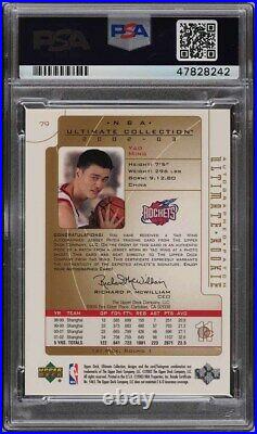 2002 Ultimate Collection Yao Ming ROOKIE RC PATCH RPA PSA/DNA 10 AUTO /25 PSA 10