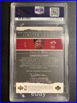 2003-04 UD Exquisite Limited Logos Dwyane Wade RC 3-Color RPA /75 PSA/DNA AUTO