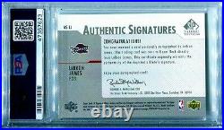 2003 SP Authentic Signatures #AS-LJ LeBron James Auto RC PSA 10 GEM MINT/AUTO 10