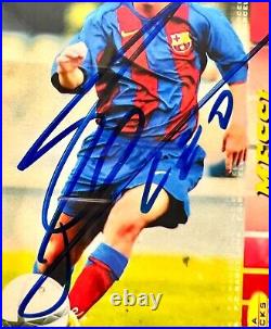 2004 Signed Lionel Messi #71 Megacracks Retro Rookie Barcelona Argentina PSA/DNA