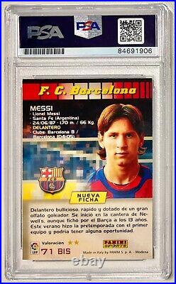 2004 Signed Lionel Messi #71 Megacracks Retro Rookie Barcelona Argentina PSA/DNA
