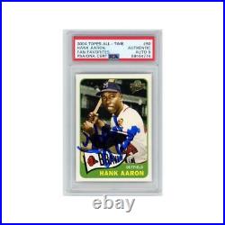 2004 Topps All-Time Fan Favorites Hank Aaron Autograph PSA/DNA 9
