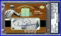2005 Upper Deck Hall of Fame Autograph Dizzy Dean Cut Auto Signature PSA DNA