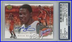 2007 Upper Deck NBA Heroes #KD-4 Kevin Durant RC Auto PSA/DNA Certified