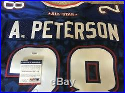 2008 Adrian Peterson Pro Bowl Game Issue Rookie MVP Signed Autographed PSA/DNA