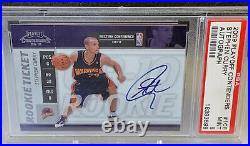 2009 Stephen Curry Contenders Rookie Ticket Auto On Card Psa 9 Pop 20! 3pt