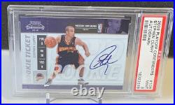 2009 Stephen Curry Contenders Rookie Ticket Auto On Card Psa 9 Pop 20! 3pt