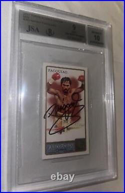 2011 Topps Allen & Ginter Mini Manny Pacquiao AUTOGRAPH ROOKIE BGS PSA/DNA