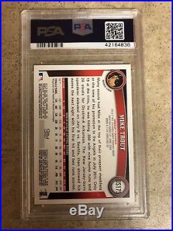 2011 Topps Update Mike Trout ROOKIE RC, PSA MINT 9, PSA/DNA 10 AUTO #US175