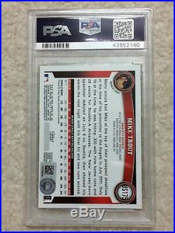 2011 Topps Update Mike Trout #US175 Auto with MLB Hologram PSA/DNA Authentic