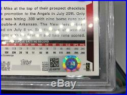 2011 Topps Update #US175 Mike Trout RC PSA DNA. Double Certified auto