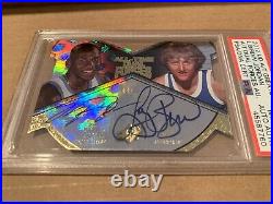 2012 UD All Time Greats Michael Jordan Larry Bird Dual Auto Autograph 6/10 PSA 8