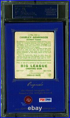 2013 Historic Autograph Originals 1933 Goudey Charlie Gehringer + Auto Psa/dna