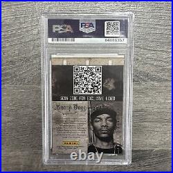 2013 Panini HRX Snoop Dogg Signed Card Auto PSA/DNA Autograph Platinum League