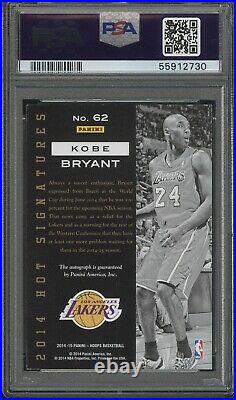 2014 Panini Hoops #62 Kobe Bryant Auto Hot Signatures Psa Dna 10 Lakers