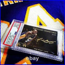 2014 Panini Noir Spotlight Signatures Auto Kobe Bryant PSA 9 Mint Lakers POP 1