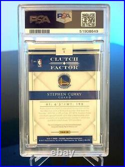 2016 Stephen Curry National Treasures Game Worn Jersey On Card Auto PsA 9 POP 1