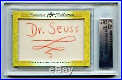 2017 Leaf Executive Dr. Seuss Cut Auto Signed 1/1 PSA DNA JSA