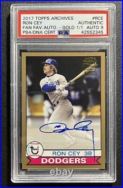 2017 Topps Archives Ron Cey Fan Favorites AUTO 1/1 GOLD Signed PSA/DNA Dodgers