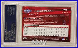 2017 Topps Opening Day ALBERT PUJOLS Signed Autograph Baseball Card #140 PSA/DNA