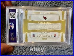 2019 Flawless KYLER MURRAY RC Rookie Patch Auto Ruby RPA /15 Cardinals BGS PSA 9