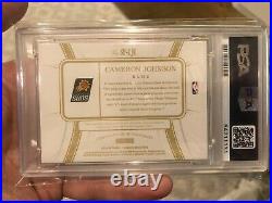 2019 Panini Flawless Cameron Johnson GOLD RPA #7/10 Rookie RC Auto Patch PSA 9